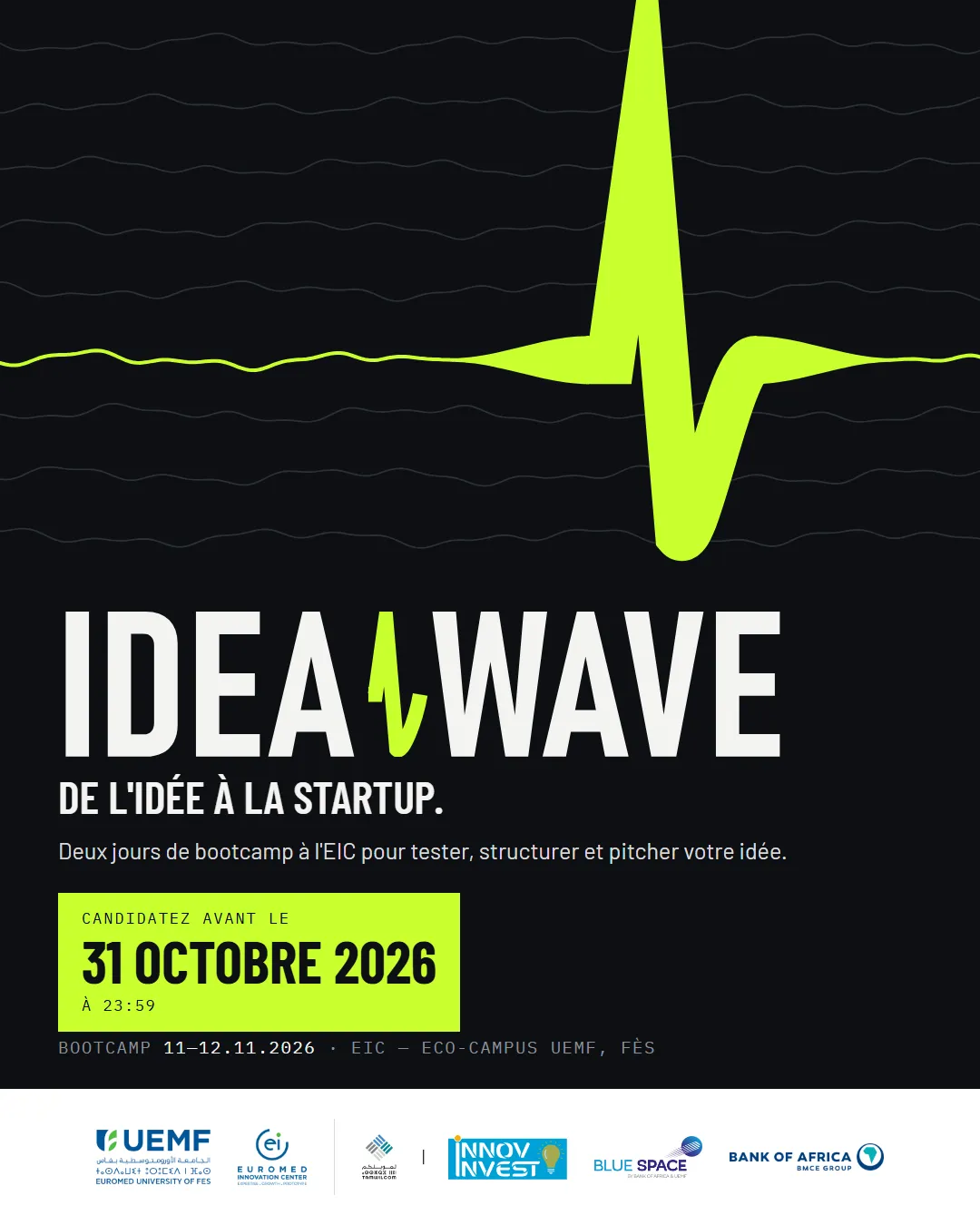 Appel à projets Idea'Wave – clôture le 31 octobre 2026